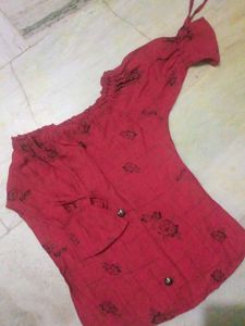 RED WINE OFF SHOULDER