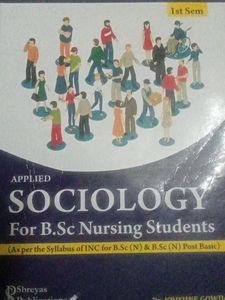 Applied Sociology Textbook For 1 Sem B.Sc Nursing