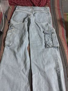 Light Blue Cargo Jeans