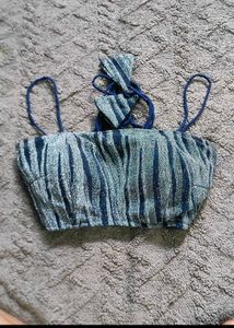 sale Sparkly Crop Top