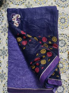 Purple colour saree For women