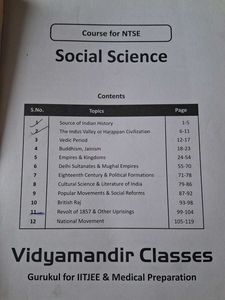 NTSE SOCIAL SCIENCE BUNDLE (PART 1234)
