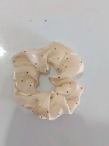 Polka Dot Hair Scrunchie