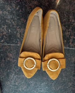 Cute Mustard Ballerinas by westside