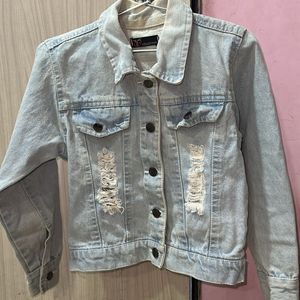 Distressed Denim Jacket