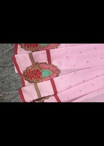 Saree With Fully Worked Leafs And Flower design