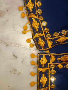 Embroidered Mirror-Work Cape