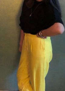 M&amp;S Yellow  Linen Pants