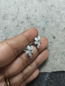 925 Silver Flower Stud Earrings