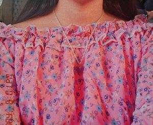 Floral off-shoulder blouse