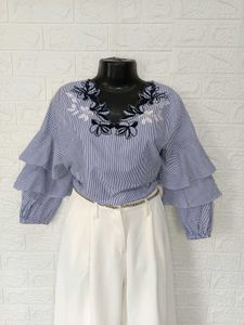 Imported Embroidered Top