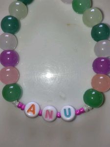 Handmade Beaded &#39;ANU&#39; Bracelet
