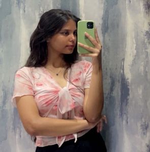 Floral Tie-Front Top