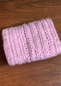 Handmade Crocheted Pink Pouch