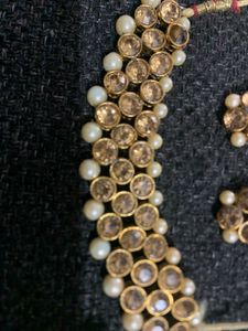 Pearl &amp; Stone Necklace Set