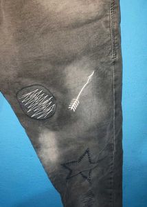 Stylish Grey Denim Jeans