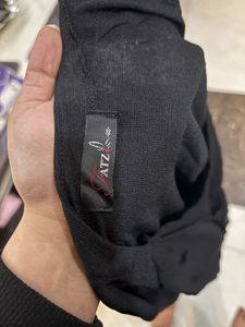 Elegant Black Wrap Blouse