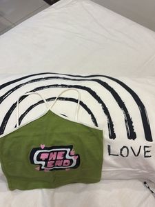 Cute Green Crop Top