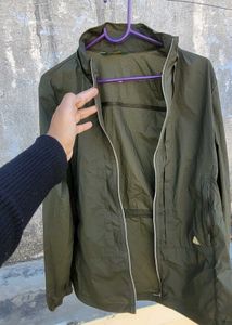 Olive Green Running/Parachute Jacket/Gym Wear