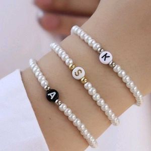 Beaded Initial Bracelet