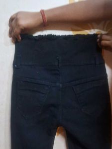 Distressed Black Jeans
