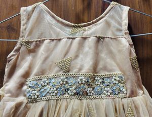 Customised Golden Back Flair Frock