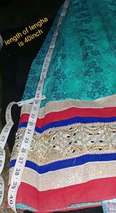 FULL NET stitched LENGHA CHOLI