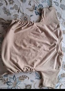 Beige Crop Top