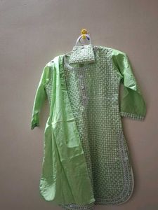 Green Embroidered Salwar Kameez Suit
