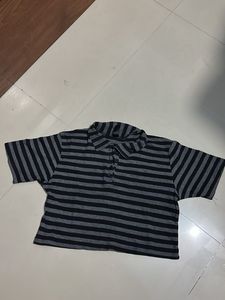 Striped Polo Top