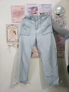 Light Wash Wide Leg Jeans