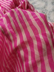 Pink Striped Fabric