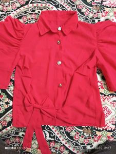 Cute Pink Button-Down Shirt