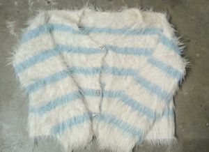 Striped Fuzzy Cardigan