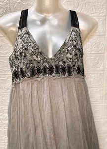 Elegant Grey Dress