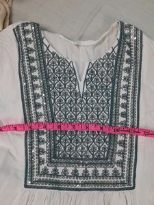 White Short Kurti