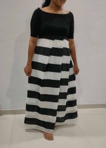 Black & White Striped Dress
