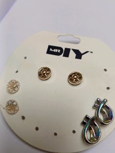 Set Of 3 Earrings