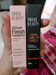 Swiss Beauty Foundation And Primer Combo Of 2