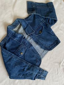 Denim Cropped Jacket