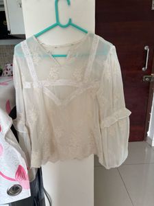Lace Detail Blouse