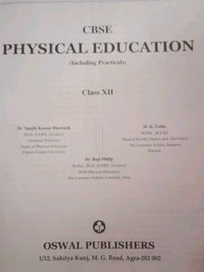 Class XII Oswal Physical Education CBSE Book