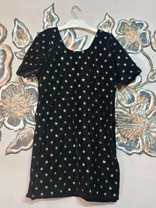 Vintage Velvet Mini Kurta