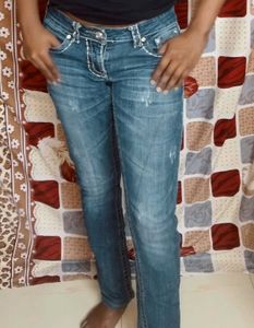 Embellished Pocket Denim Jeans