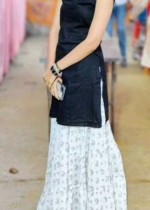 White Printed Ethnic Skirt