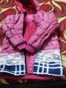 Pink Padded Winter Coat