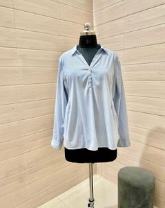 H&M Striped Blue Shirt  Top