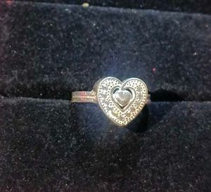 Heart Ring pure silver 💕💕
