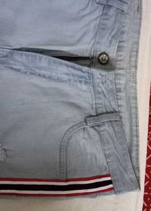 Rugged Jeans Stripped Lines