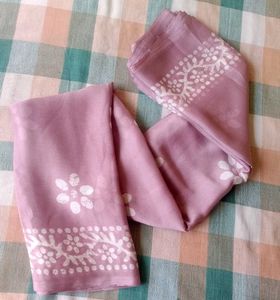 Pack OF 3 Items, Chinese Crepe Sarees